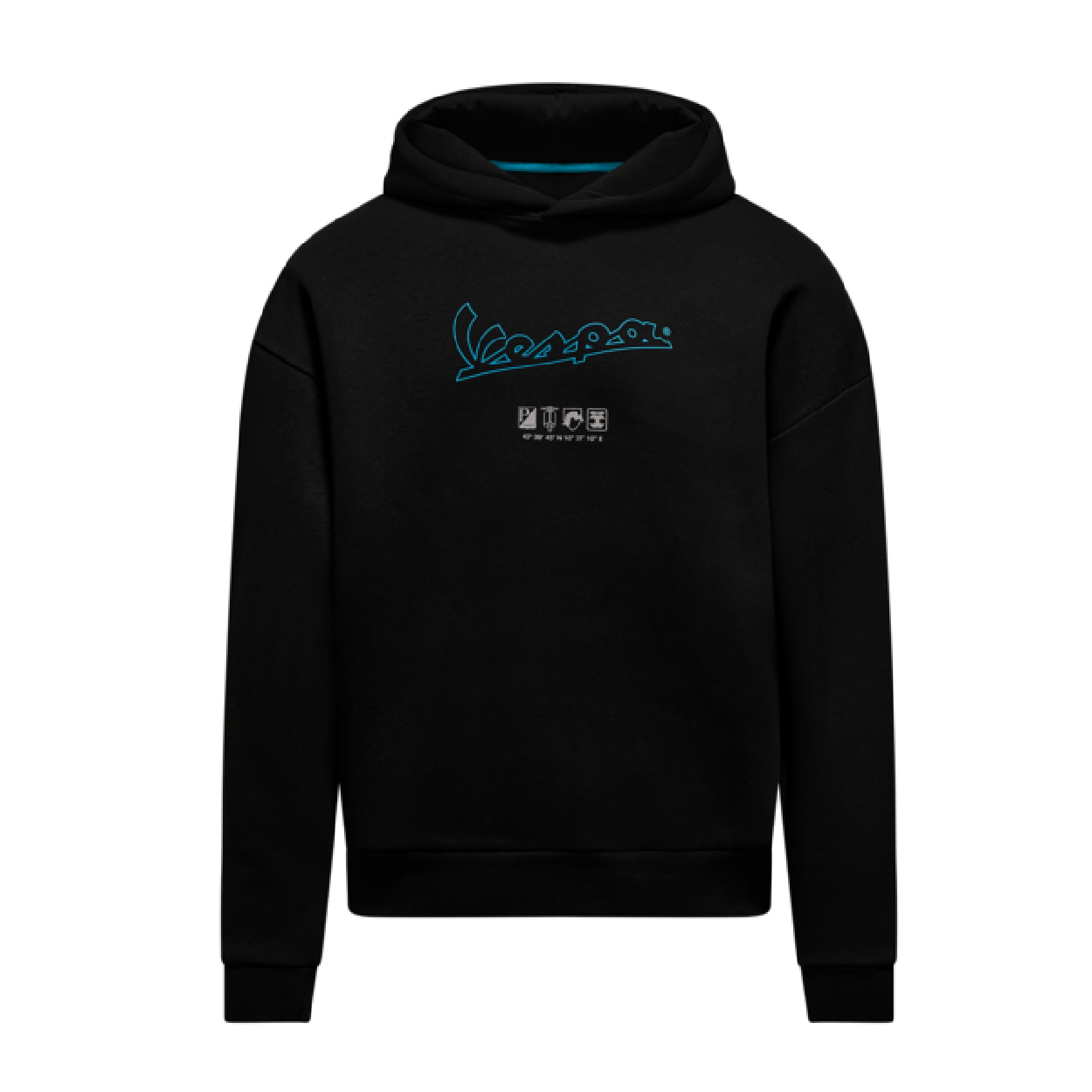 VESPA DEC HOODIE JET BLACK